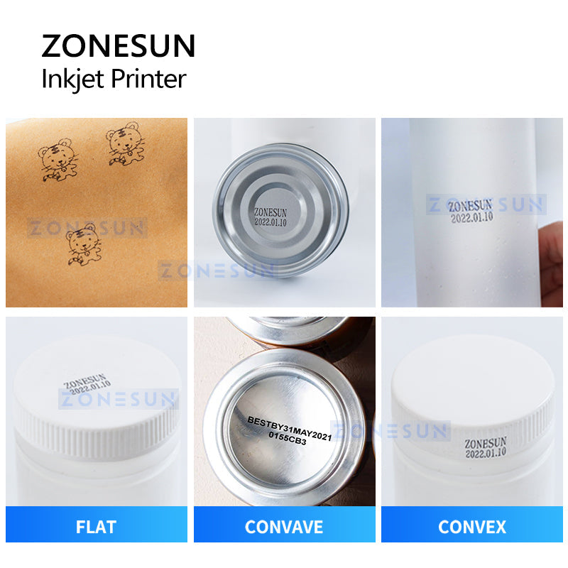 ZONESUN ZS-HIP127 Impressora a jato de tinta portátil máquina de codificação