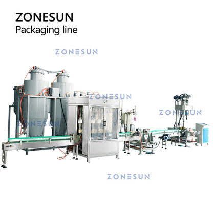 ZONESUN ZS-FE1 Extintor de Incêndio Automático Enchimento Selagem Rotulagem Linha de Produção 