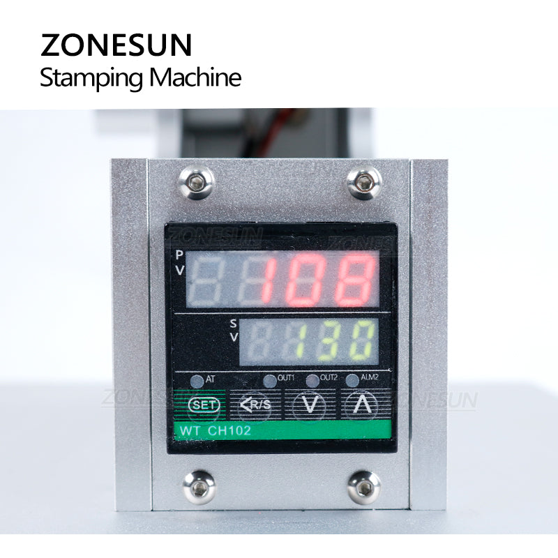 Máquina de estampado en caliente manual ZONESUN ZS-90XTS con localizador infrarrojo