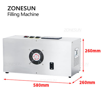 Máquina de llenado de líquido de cera con bomba de engranaje resistente al calor ZONESUN ZS-GTCD2A 