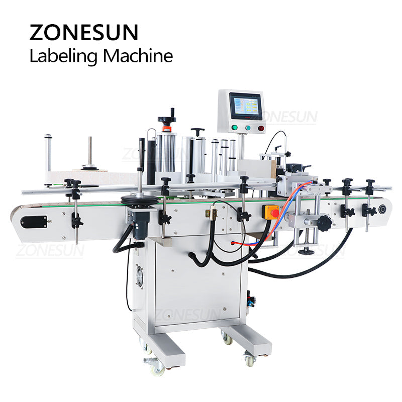 ZONESUN ZS-TB260S etiquetadora dupla face automática para garrafa redonda