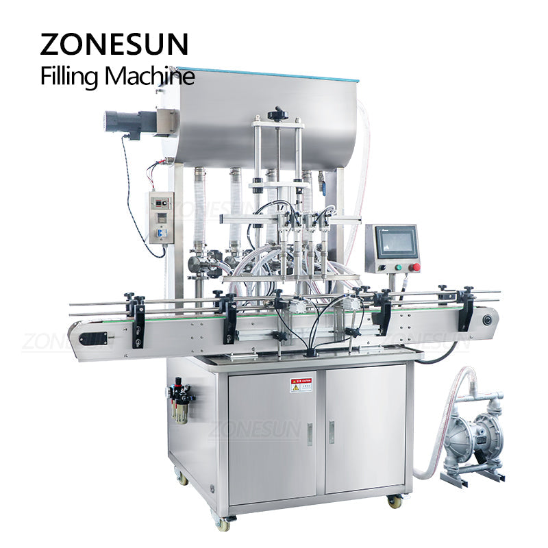 ZONESUN ZS-YT4T-4PM Máquina automática de llenado de pasta con calentador y mezclador