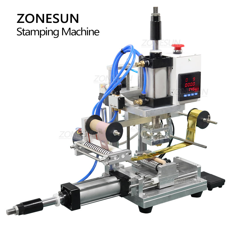 Máquina de estampado en caliente cilíndrica neumática ZONESUN