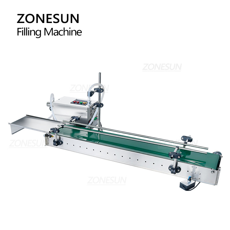 ZONESUN ZS-MPYT600 Automatic Magnetic Pump Liquid Filling Machine With Conveyor