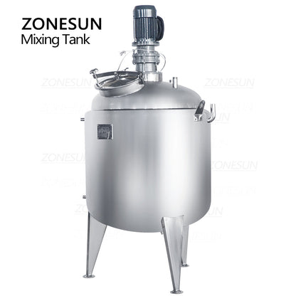 Tanque de mistura e aquecimento de pasta de aço inoxidável ZONESUN ZS-MB1000L 