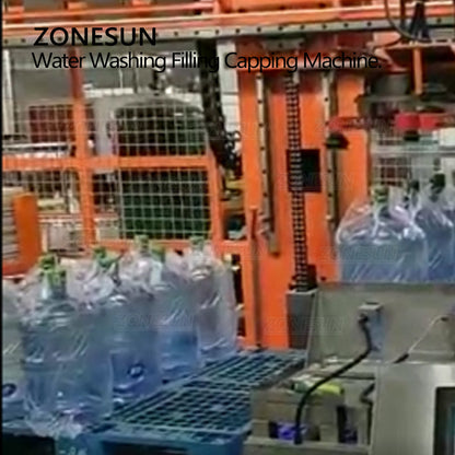 ZONESUN ZS-AFMW Máquina automática 3 en 1 para lavado de agua embotellada, llenado y tapado 