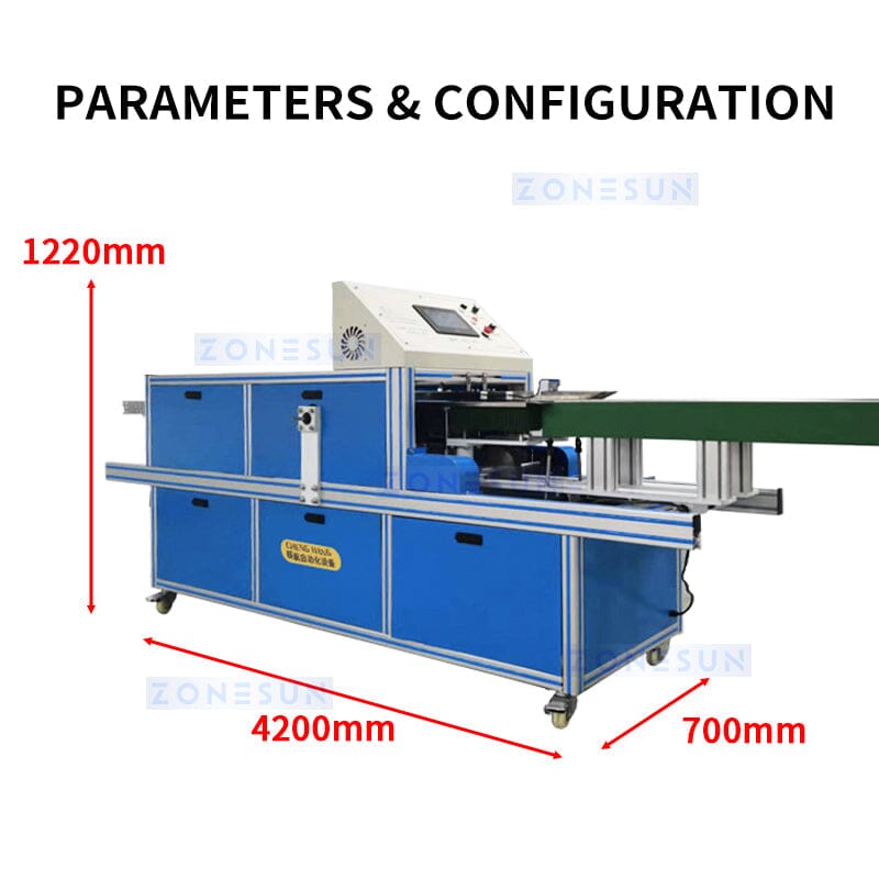 ZONESUN ZS-FHJ300B Automatic Carton Folding Gluing Sealing Machine Sealing Machine ZONESUN 