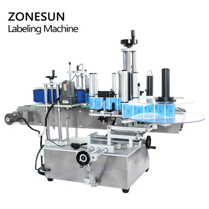 ZONESUN ZS-TB150A Máquina de etiquetar garrafas redondas de lado único de alta velocidade para etiquetas transparentes normais