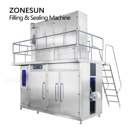 ZONESUN ZS-AUBP Máquina automática de enchimento de líquidos e embalagem asséptica 