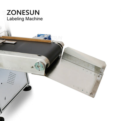 ZONESUN ZS-TB831B Máquina automática de etiquetagem plana de alta precisão para etiqueta transparente normal