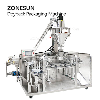 ZONESUN ZS-FMHZL1 Máquina automática de llenado de polvo y sellado de alimentación Doypack 