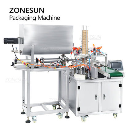 ZONESUN ZS-FS600 Automatic Cup Ice Cream Paste Filling Sealing Machine