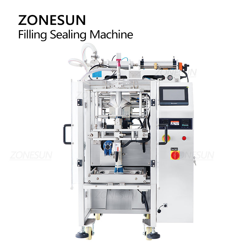 ZONESUN ZS-GFYT320 Máquina automática de enchimento de bolsa líquida com codificador de data 