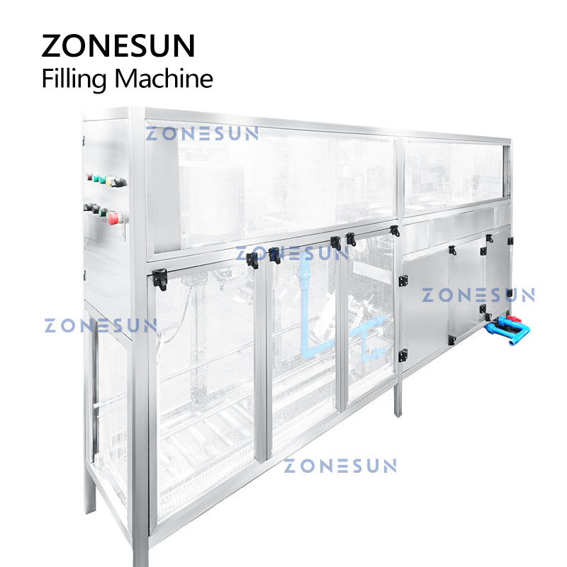 ZONESUN ZS-XG100J Máquina automática de llenado y tapado de líquidos con agua en barril 
