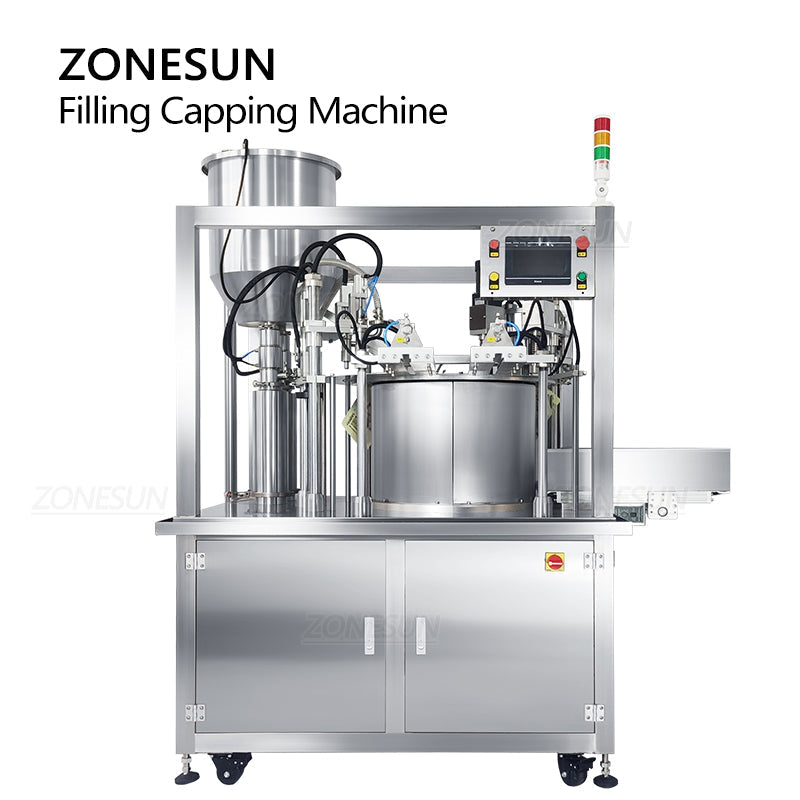 ZONESUN ZS-YTZL2 Servo Doypack Alimentando Enchedora Máquina de Tampar com Transportador