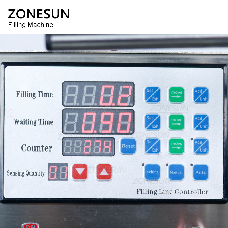 ZONESUN ZS-DTPP-2 Automatic 2 Heads Peristaltic Pump Liquid Filling Machine