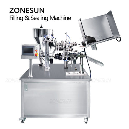 Máquina automática de llenado de pasta y sellado de tubos de aluminio ZONESUN ZS-FS03 