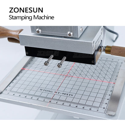 ZONESUN ZS-90XTS Manual Hot Foil Stamping Machine With Infrared Locator