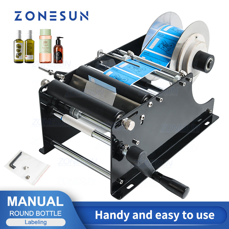 ZONESUN ZS-50 Manual Round Bottle Labeling Machine