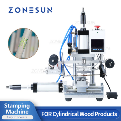 ZONESUN Pneumatic Cylindrical Hot Stamping Machine