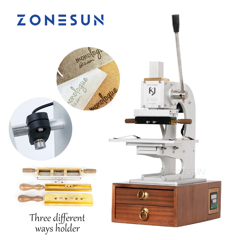 ZONESUN ZS-90XTS Infrared Locator Multifunction Hot Foil Stamping Machine With Drawers