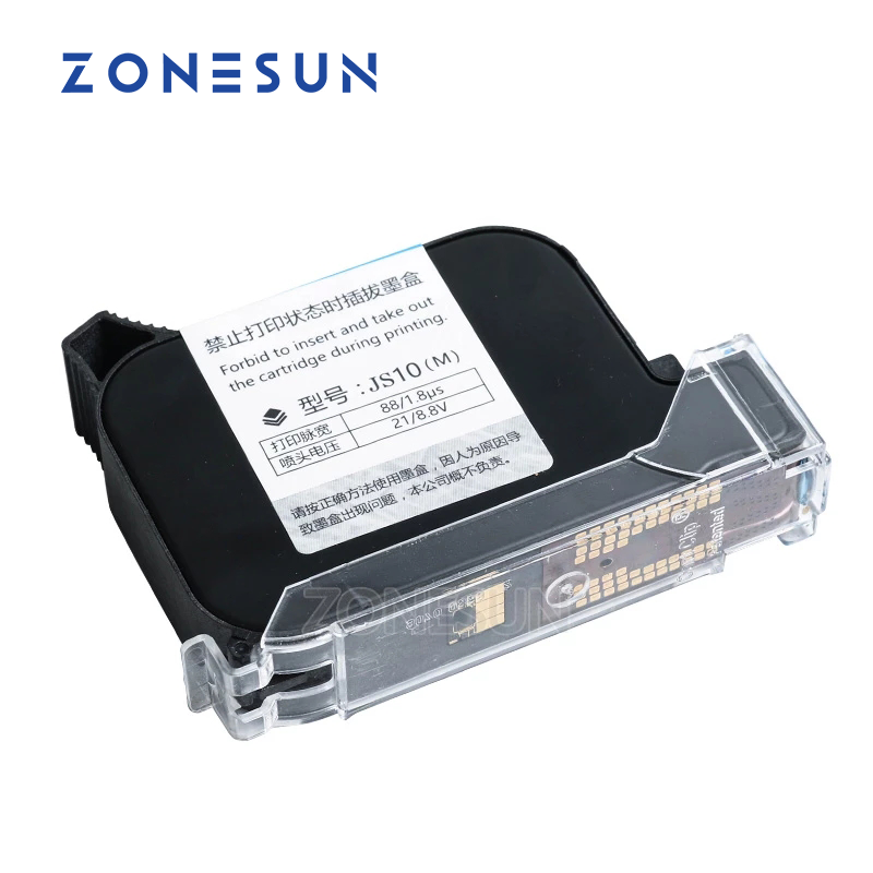 Caja de tinta ZONESUN para máquina de codificación de impresora de inyección de tinta inteligente de mano