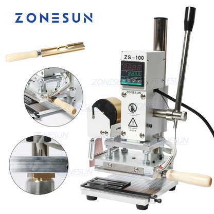 ZONESUN ZS-100 10x13cm Máquina de estampagem a quente