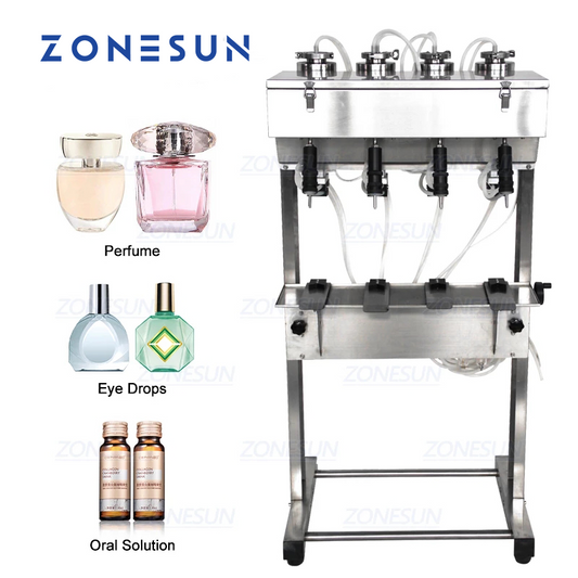 Llenadora de líquidos al vacío neumática ZONESUN ZS-G400