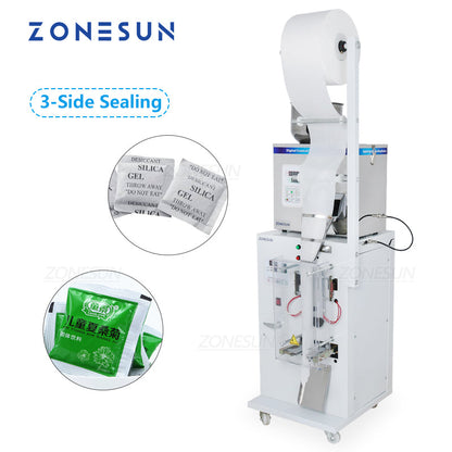 ZONESUN ZS-GZ200 Pesando enchimento de pó e máquina de selagem de três lados com impressora de data