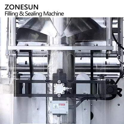 ZONESUN ZS-GFGT620 Máquina de sellado de llenado de bolsas de bolsita de pasta completamente automática con bomba de alimentación 