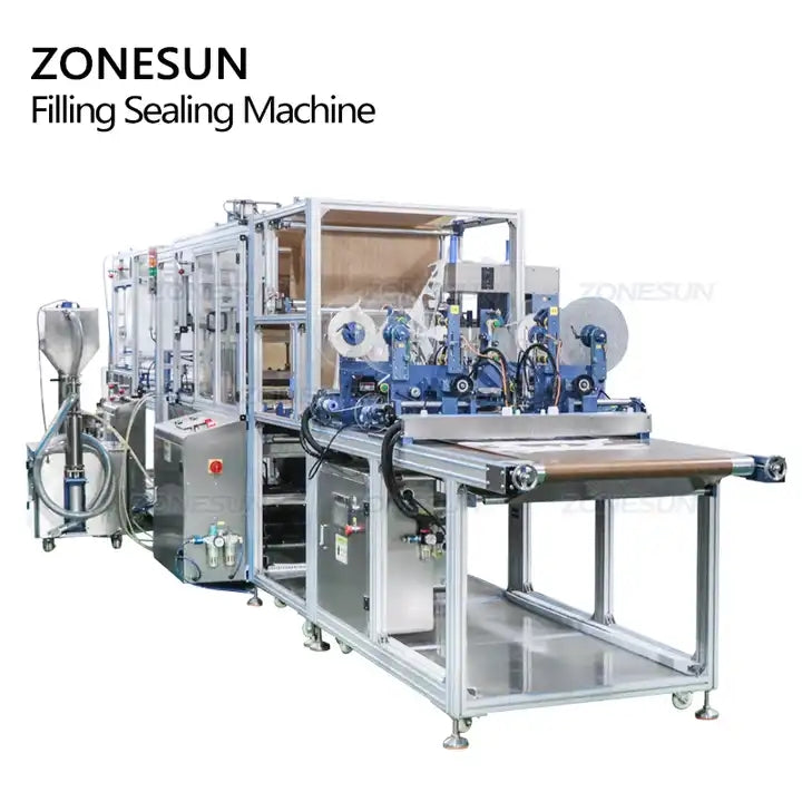 ZONESUN ZS-FHMS1GF Máquina de enchimento de máscara para pés e mãos totalmente automática de alta urina 