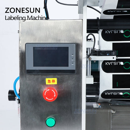 Etiquetadora semiautomática de botellas redondas ZONESUN ZS-TB100SW 