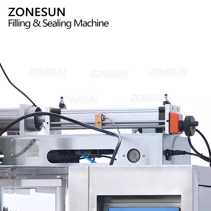 ZONESUN ZS-GFGT620 Máquina de enchimento de saco de sachê de pasta totalmente automática com bomba de alimentação 