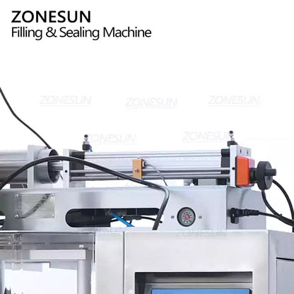 ZONESUN ZS-GFGT620 Máquina de sellado de llenado de bolsas de bolsita de pasta completamente automática con bomba de alimentación 