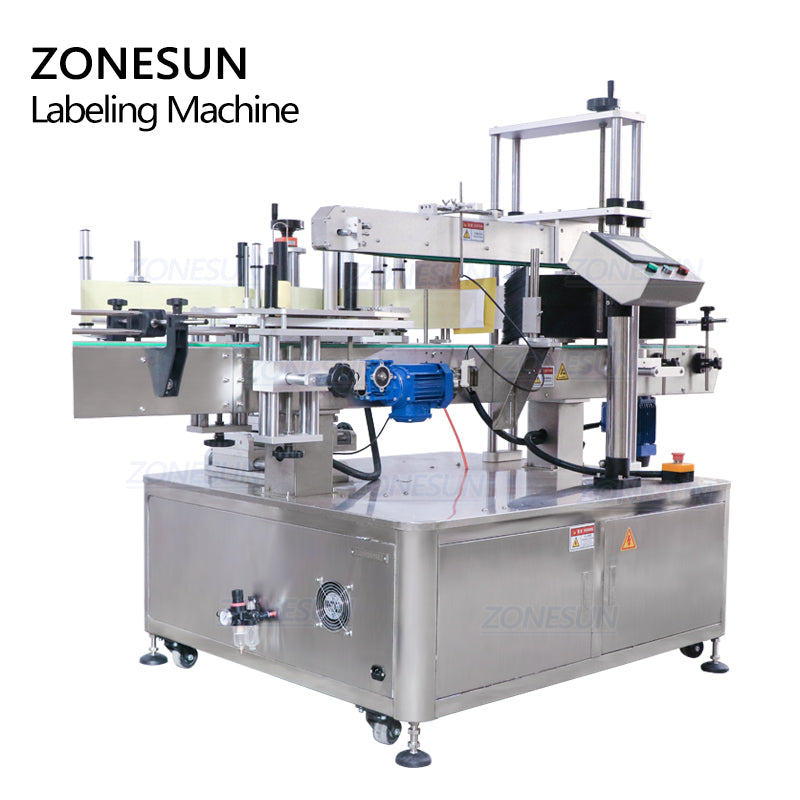 ZONESUN ZS-TB600T Automatic Vertical Type Three Side Square Labeling Machine