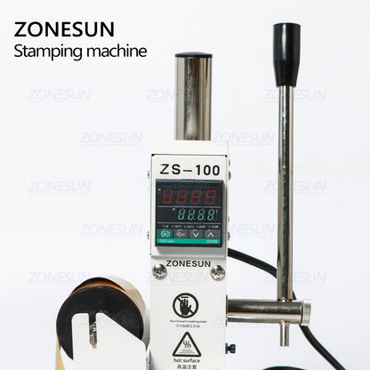 ZONESUN ZS-100B 10x13cm Máquina de estampado en caliente de doble uso