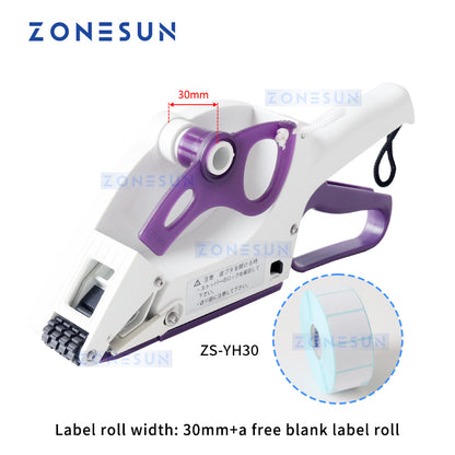 ZONESUN Handheld Label Applicator Manual Label Dispenser for Flat Surfaces Price Tag ZS-YH60