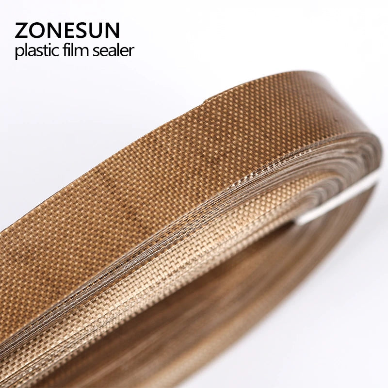 ZONESUN 50 pçs/lote Cinto de Teflon para FR-900/SF-150 Selador de Banda/Máquina de Selar Sacos Plásticos