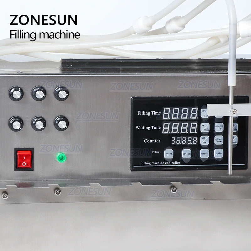 ZONESUN 6 Nozzles Stand-up Bag Spout Pouch Liquid Filling Machine