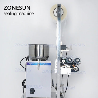 ZONESUN ZS-GZ5200 Máquina seladora de enchimento com peso de pó com impressora de data