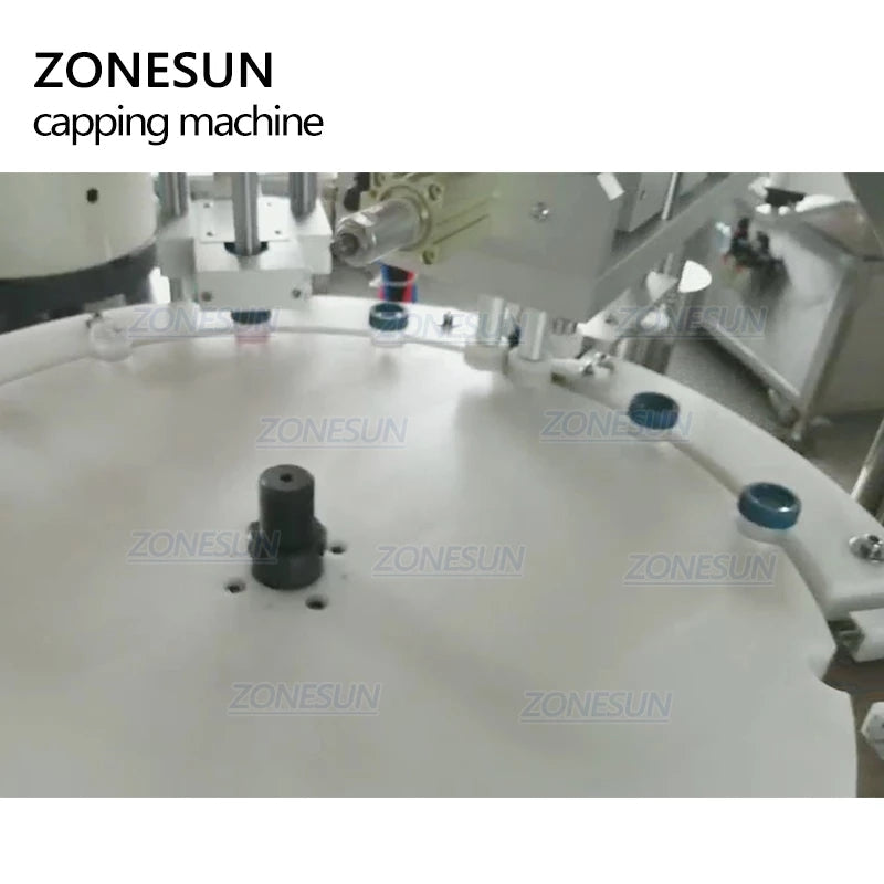Máquina tapadora de llenado de líquidos rotativa automática ZONESUN 25-50 mm