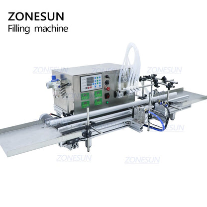 ZONESUN 3-50ml Peristaltic Pump Liquid Filling Machine With Conveyor