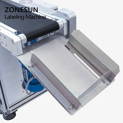 ZONESUN Máquina Automática de Rotulagem de Superfície Plana de Lado Duplo Superior e Inferior