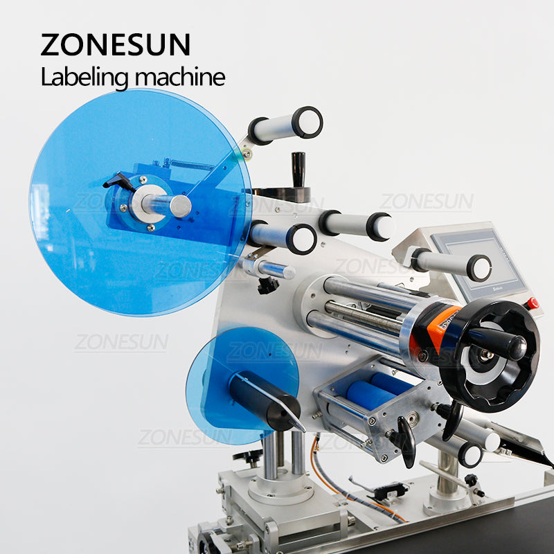 ZONESUN Automatic Flat Surface Labeling Machine With Date Coder