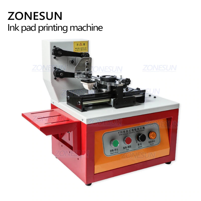 ZONESUN Y70 máquina de impressão de almofada de tinta automática