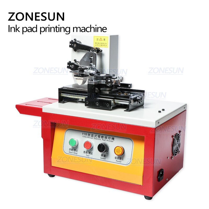ZONESUN Y70 máquina de impressão de almofada de tinta automática