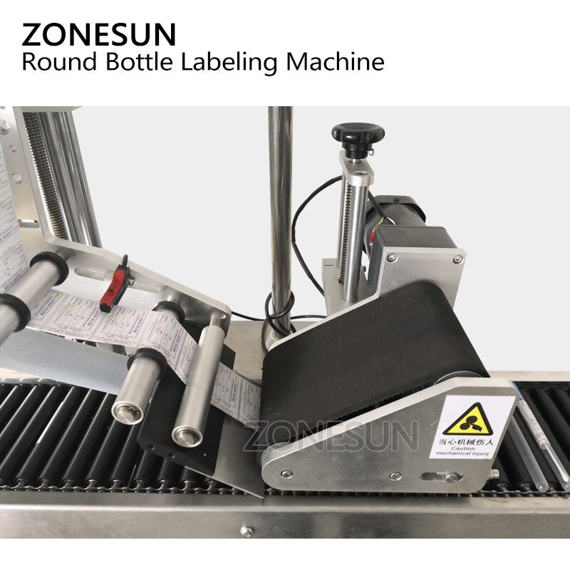Máquina de rotulagem horizontal automática para garrafas redondas ZONESUN