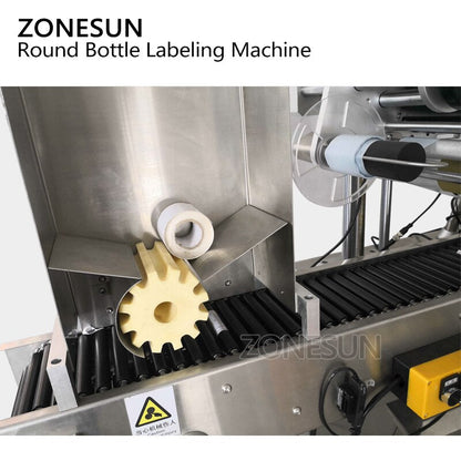 Máquina etiquetadora horizontal automática de botellas redondas ZONESUN