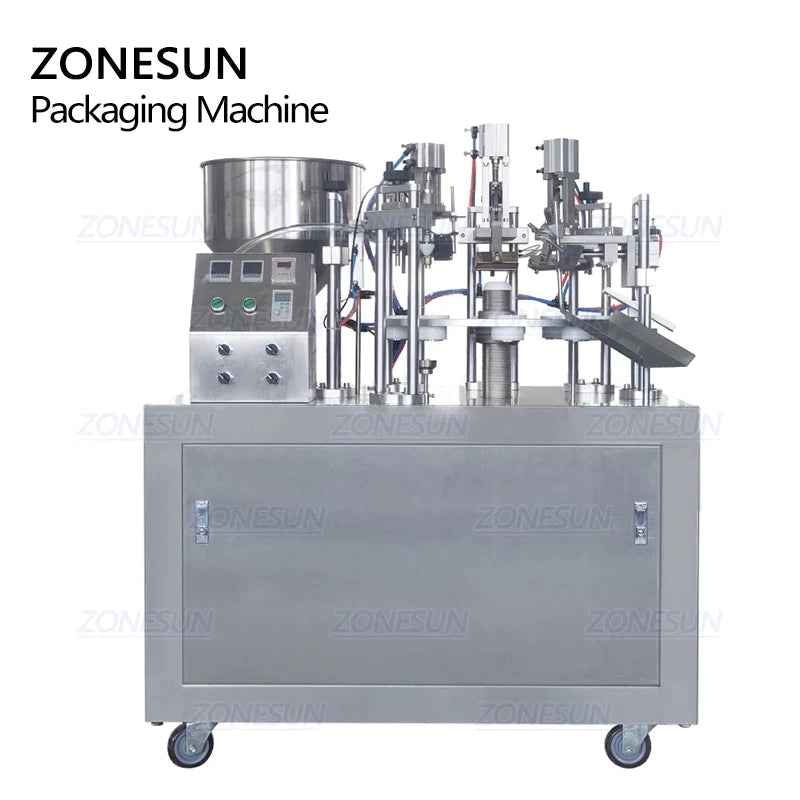 ZONESUN ZS-GZNF10 10 furos máquina de enchimento de tubo de pasta ultrassônica