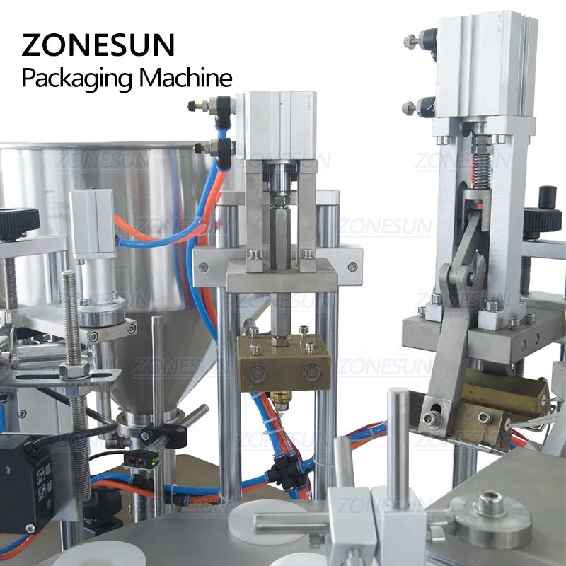 ZONESUN ZS-GZNF10 10 furos máquina de enchimento de tubo de pasta ultrassônica